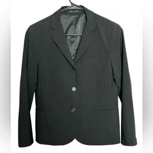 Theory Black Blazer Size 10 Office Business Minimalist Contemporary